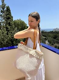 Bolso de Mimbre Bohemio Ecológico para Este Verano
