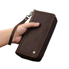 Bolso de Mano Multifuncional para Hombre con Cremallera