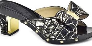 Zapatillas Italianas Decoradas con Diamantes Vsadsau - Conjunto Ideal con Bolso