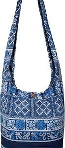 Bolso Boho Estampado Margarita Cachemira Elefante Hombrera