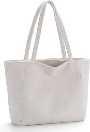 Bolso Tote Bag Mujer - Estilo Universitario con Cremallera