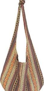 Kexpery Bolso Bandolera Rayas Mujer - Estilo Boho Chic