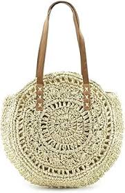 Bolso Redondo de Rafia para el Verano - Modelisa