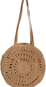 Bolso Rafia Redondo StyleBREAKER - Elegancia y Versatilidad