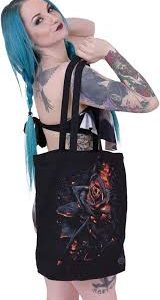 Spiral Burnt Unisex Bolsa Negro: Estilo y Versatilidad