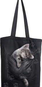 Spiral Pocket Kitten Unisex Bolsa: Estilo y Funcionalidad