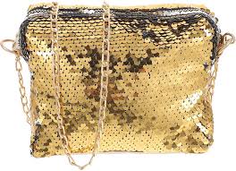 Bolso Dorado Mujer VALICLUD con Lentejuelas Elegantes