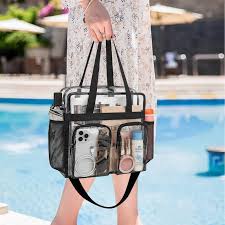 Zyiphor Bolso Transparente Impermeable para Mujer - Ideal para el Trabajo