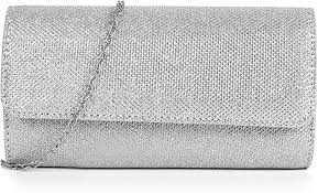 Bolso de Mano Plateado Weenwill: Elegancia y Versatilidad para tus Eventos