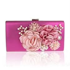 TOBSD Bolso Cadena Desmontable Rosa Palo para Fiesta