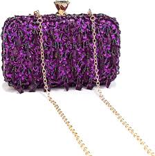 YUEZHAN Acrílico Abalorios para Fiestas - Estilo Único en Bolso Morado