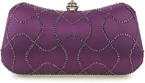 Bolso Morado Fiesta QZH con Correa de Cadena