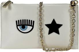 Bolso Bandolera Sintética Chiara Ferragni Blanco - Elegancia y Estilo