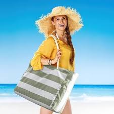 Bolso Playa XXL Hillylolly Familiar Plegable con Cremallera - Ideal para Vacaciones