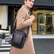 Bolso de Hombre Mensajero Bandolera Pequeño para Trabajo y Negocios