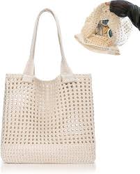 Bolso Crochet Sencillo y Elegante para Estudiantes