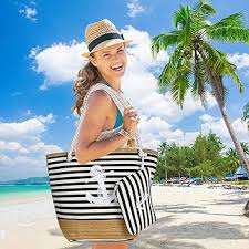 KESUDE Bolsa Grande Verano Cremallera - Tu Compañera Ideal para la Playa