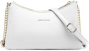 David Jones Bandolera Compartimentos Sintética: Estilo y Funcionalidad en un Bolso Blanco Pequeño