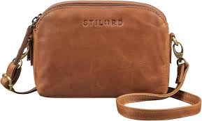 STILORD Pequeño Portamóviles Bandolera Vintage - El Bolso Ideal para Mujer