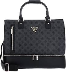 Bolso de Viaje Guess Wilder Bottom Shopper Charcoal - Estilo y Funcionalidad
