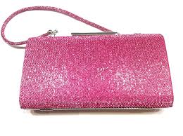 Embrague Elegante de Pedrería en Fucsia - Perfecto para tus Fiestas