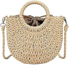 Bolso de Mano Mujer Rafia Paja - Estilo Bohemio y Versátil