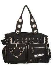 Bolso Hombro Banned Franjas Negras - Estilo y Versatilidad