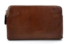 Elegante Embrague de Cuero Marrón - Tu Compañero Perfecto