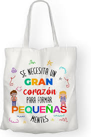 Bolso Maestra Infantil Mookase Tote Bag Personalizada