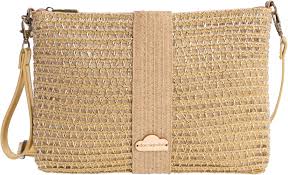 Don Algodón Elvas: Bolso Bandolera de Rafia para Mujer