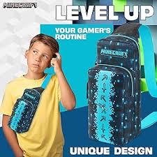 Minecraft Bandolera Correa Ajustable Riñonera - La Compañera Ideal para Niños