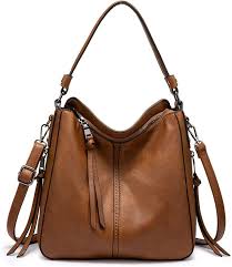 Bolso de Hombro Sintético Grande con Flecos para Mujer