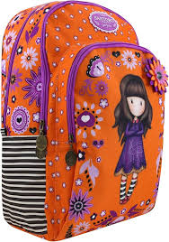 Mochila Triple Bolsillo Niñas SANTORO - Estilo Gorjuss