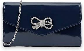 Bolso Fiesta Charol Estilo Diamantes - Elegancia y Brillo en Cada Ocasión