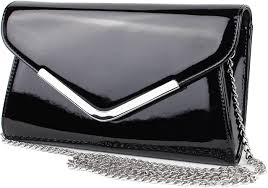 Schompi Clutch Cadena Hombro Desmontable - Bolso Fiesta Charol