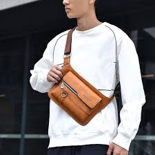 Bolso Bandolera Hombre QMZL: Estilo y Funcionalidad Impermeable