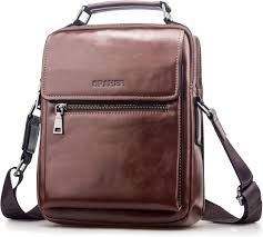 Bolso Hombre Piel SPAHER - Bandolera Crossbody Elegante