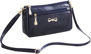 COACOM Bandolera Duradero Bolsillo Seguridad - Bolso Azul Marino para Mujer