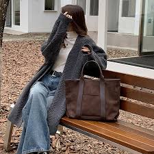 Bolso Ante Marrón GSenhui Grande Hombro Vintage