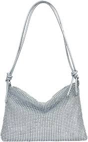 Bolso Plateado Brillante EUPSIIU para Graduación