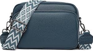 Bolso Bandolera Pequeño para Mujer con Cremallera y Bolsillos Ajustables