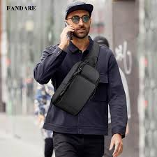 Bolso de Pecho Impermeable FANDARE para Hombre - Ideal para Actividades al Aire Libre