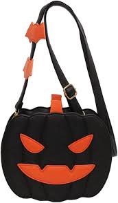 Bolso Halloween Calabaza Cruzado - Artículos Fantasma