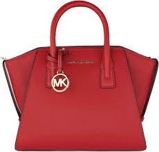 Bolso Rojo Michael Kors Avril con Cremallera Superior
