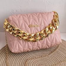 Elegante Bandolera Pequeña Cruzados en Rosa