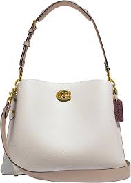 Bolso Hombro Coach Sauce Revestida para Mujeres Elegantes