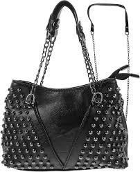 Elegante Bolso Tachuelas Cruzado con Remaches