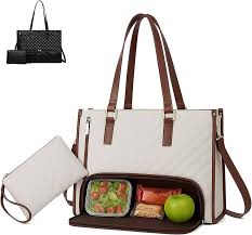 Bolso con Compartimento Comida Aislado Elegante