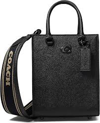 Bolso Coach de Cuero Cross Grain Negro - Elegancia y Funcionalidad