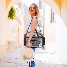 Bolso Transparente para Mujer - Ideal para Biblioteca y Uso Diario